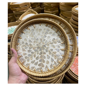 Mother of Pearl Handmade <b>Tray</b> for <b>Coffee</b> <b>Table</b> Serving and Display - Product Image 6