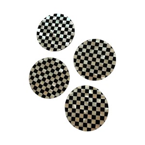 Elegant Shell Inlay <b>Drink</b> <b>Coasters</b> for Home Decor - Product Image 4