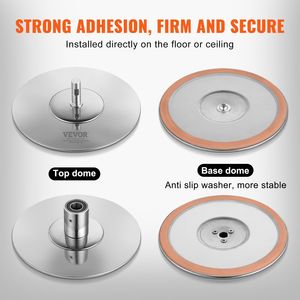 Kit Professionale Portatile per Palo da Ballo in Acciaio Inossidabile da 45mm, Palo Statico e Girevole Rimovibile con Cuscinetti Hei Dance - Product Image 4