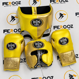 ชุดฝึกซ้อมมวยสีดำทองแบบกำหนดเอง No Boxing No Life สำหรับการฝึกซ้อม ขายส่งราคาถูก ชุดอุปกรณ์ศิลปะการต่อสู้แบบผสม - Product Image 4