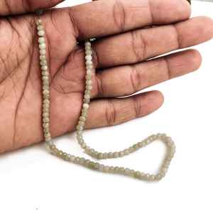 Cuentas de Aventurina Verde Natural Facetadas en Forma de Rondelle para Joyería, Hilo de Piedras Sueltas - Product Image 4