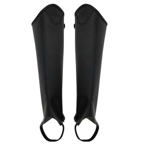 Custom Genuine Leather <b>Half</b> <b>Chaps</b> Factory Price Equestrian Horse Riding Gaiters Durable Unisex <b>Chaps</b> LHC-0028 - Product Image 3