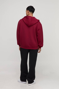 Sudaderas con Capucha Bordadas de Invierno, 100% Algodón, con Cremallera, Color Personalizado y Logotipo, Unisex para Hombre, Alta Calidad OEM - Product Image 5