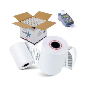 Wholesale Direct Factory Supply Custom Length Three-Layer Double Thermal <b>Paper</b> White <b>Color</b> For Cash Register/POS/ATM 80x45/45 - Product Image 1
