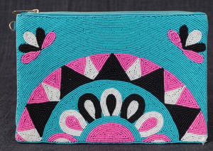 Bolso de Mano Bohemio de Lujo Hecho a Mano para Mujer, con Cuentas de Vidrio Multicolores, Bordado, Forro de Algodón, Elegante, Moderno y Suave - Product Image 6