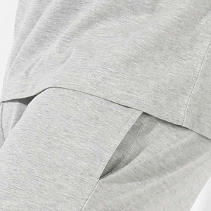 Fabulous Men's Summer Custom High Quality Breathable <b>Knitted</b> 100% Cotton Solid Men's Summer Casual Two Piece T-Shirt Shorts <b>Set</b> - Product Image 5