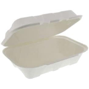 Envase Biodegradable Desechable Ecológico de Bagazo de Caña de Azúcar, Resistente al Agua, Tipo Concha, OEM Personalizable, Origen Rayong, para Comida para Llevar - Product Image 4