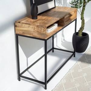 Console à un tiroir Vandana Lunaris Astra en rotin, meuble d'appoint moderne en osier naturel - Product Image 4