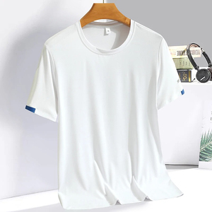 เสื้อยืดผู้ชายแห้งเร็ว 260 กรัม ผ้าเจอร์ซีย์ สีพื้น ทรงเข้ารูป คอวี เสื้อท่อนบนลำลองใส่สบายระบายอากาศสำหรับฤดูร้อน - Product Image 6