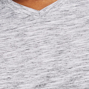 High Quality 200GSM Men's <b>V</b>-<b>Neck</b> <b>Oversized</b> <b>T</b>-<b>Shirt</b> Plus Size Knitted Cotton Casual Customized Logo - Product Image 2