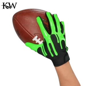 Gants de football américain personnalisés avec logo, toutes saisons, antidérapants, confortables, super adhérents - Product Image 5