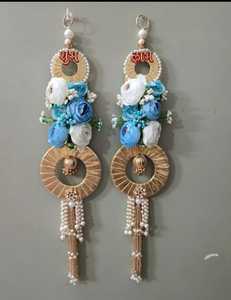 Décoration murale en tissu multicolore faite à la main pour la décoration intérieure, art élégant pour les mariages, Diwali, anniversaires, COLLECTION AARNA Rajasthan - Product Image 4