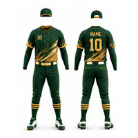 Uniformes de Béisbol y Sóftbol Personalizados al por Mayor de Alta Calidad, Transpirables, Antibacterianos, de Secado Rápido, 100% Poliéster