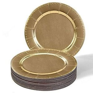 Assiette de présentation en métal écologique réutilisable pour la décoration de table de mariage, les restaurants et les hôtels - Product Image 2