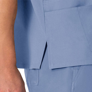 Ensemble de blouses médicales extensibles 4 directions pour hommes, en polyester et élasthanne, uniforme d'infirmière et dentiste, logo personnalisé, fournisseur OEM de blouses d'hôpital - Product Image 4
