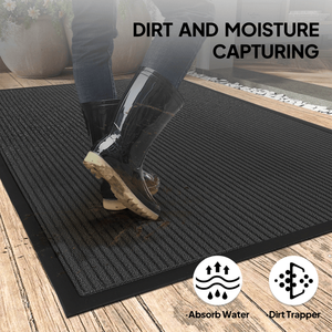 Dark Gray PVC Composite 90x120x0.7cm Commercial Entrance Mat Heavy Duty Floor Protection for Cars and Cargo Liners - Product Image 6