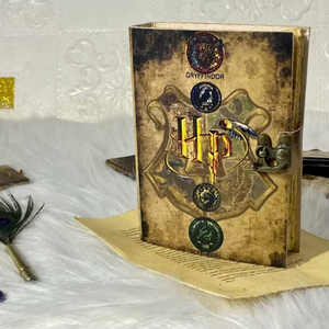 Carnet de sorts imprimé en cuir, inspiré de Harry Potter, journal vierge pour sortilèges, journal de sorcellerie Wiccan, journal de notes à couverture rigide, cadeau - Product Image 4