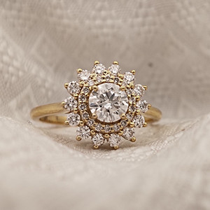 RB Gems Luxury 3D 10K Rose Gold VVS Moissanite Brilliant Cut Bezel Setting Casual/Sporty Style Iced Wedding <b>Ring</b> <b>Men</b> IGI Party - Product Image 6