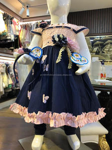 Pink Cotton Fancy Design Formal Spring Children's Party Dress with Hairband Amazing Quality - Product Image 6