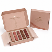 Boîte d'emballage rigide pliable personnalisée pour rouge à lèvres, boîte cadeau cosmétique magnétique de luxe, emballage écologique