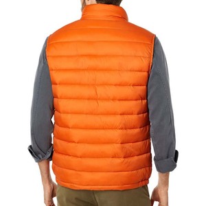 Custom Lightweight Stand Collar Front Warm Bubble <b>Packable</b> Sleeveless <b>Jacket</b> Plus Size Winter Duck Puffer Vest Men Waterproof - Product Image 5
