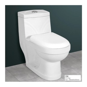 Commode monobloc en céramique durable pour petites et grandes salles de bain - Product Image 4
