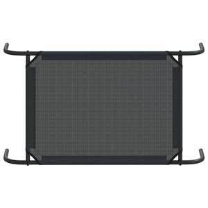 Cama para Perro Pequeño en Negro, Hecha de Textilene y Acero con Recubrimiento en Polvo, Categoría de Productos para Mascotas - Product Image 6