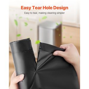 ถุงขยะแบบมีเชือกผูก ขนาด 30 แกลลอน หนาพิเศษ ทนทาน 50 ใบ  สำหรับครัวเรือน  นำกลับมาใช้ใหม่ได้  ของใช้จำเป็นในครัวเรือน - Product Image 5