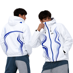 เสื้อแจ็คเก็ตกันลมแบบมีฮู้ดพิมพ์ลายกราฟิกทันสมัย กันน้ำ สำหรับเล่นสกี เหมาะสำหรับฤดูหนาว ใส่ได้ทั้งชายและหญิง สไตล์สตรีทแวร์ - Product Image 1