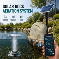 Pompe d'aération solaire haute efficacité 80L/min DC24V silencieuse sans huile pour bassin à poissons - Vente chaude