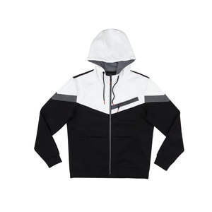 Sweat-shirt à capuche pour homme, coupe classique, en polyester tricoté, style color block, décontracté, pour l'automne - Product Image 3
