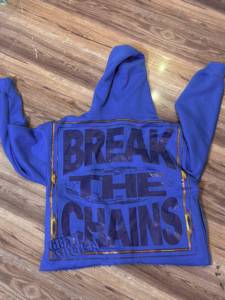 Customized Printed <b>Detachable</b> Zipper <b>Sleeves</b> Winter Rhinestone Hoodie Premium Quality Adult Size Casual Wear for Men - Product Image 4