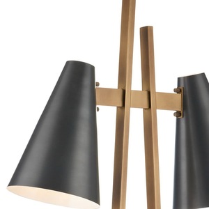 Lampe sur pied décorative en métal avec base chromée pour une ambiance luxueuse - Product Image 6