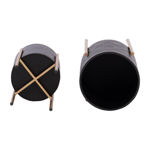Macetero Moderno de Metal y Hierro de Primera Calidad con Soporte, Acabado Pulido, Duradero, Ligero, Fácil de Instalar, Decoración para Hogar, Oficina, Balcón y Jardín - Product Image 1