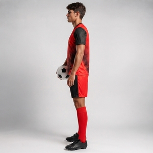 High Quality Junior Soccer Uniform Set Classic Team Colors Adjustable Features Sublimation <b>Name</b> Perfect Fit Multi-Season - Product Image 6