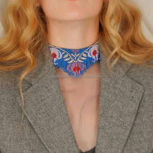 สร้อยโชคเกอร์ลายฮาโลวีนมีพู่ห้อยประดับลูกปัดเม็ดสีทองประดับลูกปัดไข่มุกประดับโซ่เครื่องประดับ - Product Image 1