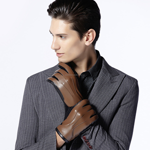 Gants de conduite en cuir véritable pour hommes, en cuir de vachette souple, style vintage, pour la course, fournisseur en gros au prix d'usine - Product Image 5