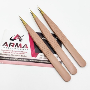 Pinzas de Aislamiento Rectas Profesionales de Acero Inoxidable, 10 mm de Longitud, Punta Lisa, Logotipo Personalizado, Marca Privada, Pinzas Sostenibles - Product Image 1