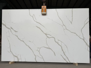 Laza Gold Artificial Quartz Slab Eco-Friendly Kitchen Countertops <b>Islands</b> Vanity Tops Stone 15-30mm Hotel Contemporary Design - Product Image 1