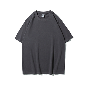 เสื้อยืดโอเวอร์ไซส์ทรงหลวม คอตตอน 100% สีพื้น คุณภาพสูง แบบโปรคลับ สำหรับผู้ชาย สั่งทำได้จำนวนมาก แบบเรียบ ไม่มีลาย - Product Image 3