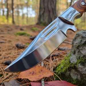 Cuchillos de Caza Premium Hechos a Mano, Venta al por Mayor, Cuchillos de Supervivencia para Campismo, Hoja Fija de Acero con Alto Contenido de Carbono - Product Image 1