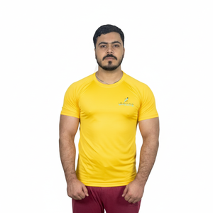 เสื้อแรชการ์ดผู้ชายคุณภาพสูง เป็นมิตรกับสิ่งแวดล้อม ระบายอากาศได้ดี ผลิตจากโพลีเอสเตอร์ 100% ปรับแต่งได้ สำหรับออกกำลังกาย แขนสั้น - Product Image 1