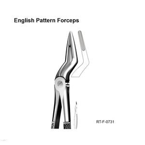Forceps d'extraction dentaire ergonomiques en acier inoxydable, modèle anglais, par Roboz Tech Pakistan - Product Image 3