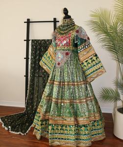 Vestido Afgano Kuchi de Alta Calidad al por Mayor, Vestido Tradicional Indio Banjara con Bordado y Decoración de Encaje, Vestido de Novia Personalizado para Mujer - Product Image 3