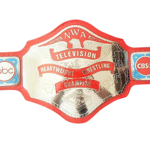 Cinturón de Campeonato de Lucha Libre Profesional NWA, Cinturón de Título Personalizado con Logotipos de ABC y CBS, Calidad Premium - Product Image 3