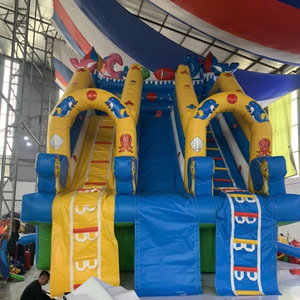 Gaming Application PVC material Easy Setup Features Amusement parks <b>Inflatable</b> Water Slide Bounce <b>House</b> 5m x 6m Viet Nam - Product Image 1