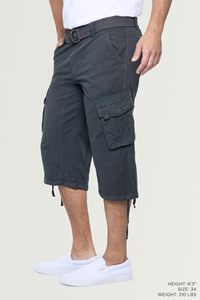 Wholesale Custom Logo Plus Size Men Shorts Summer Pocket Baggy Denim Shorts Men Vintage Fashion Men Cargo Shorts - Product Image 5