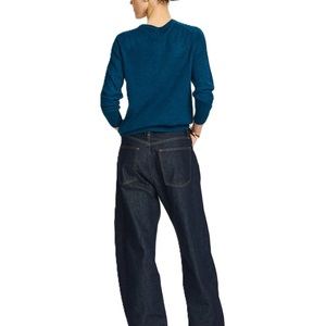 Suéter Casual de Invierno para Mujer, 100% Cachemira Pura, Cuello Redondo, Manga Larga, Suave, Moderno, de Alta Calidad, Personalizable, Tejido - Product Image 4