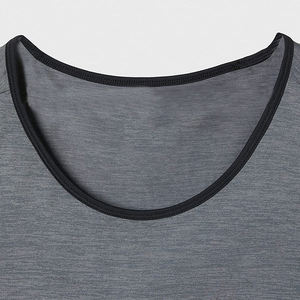 Débardeur de sport pour homme en coton tricoté 180 GSM, col en V, respirant, séchage rapide, uni, pour la musculation - Product Image 5