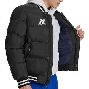 Chaqueta Acolchada Universitaria en Color Negro con Marca Personalizada, Directo de Fábrica 2026 - Product Image 5